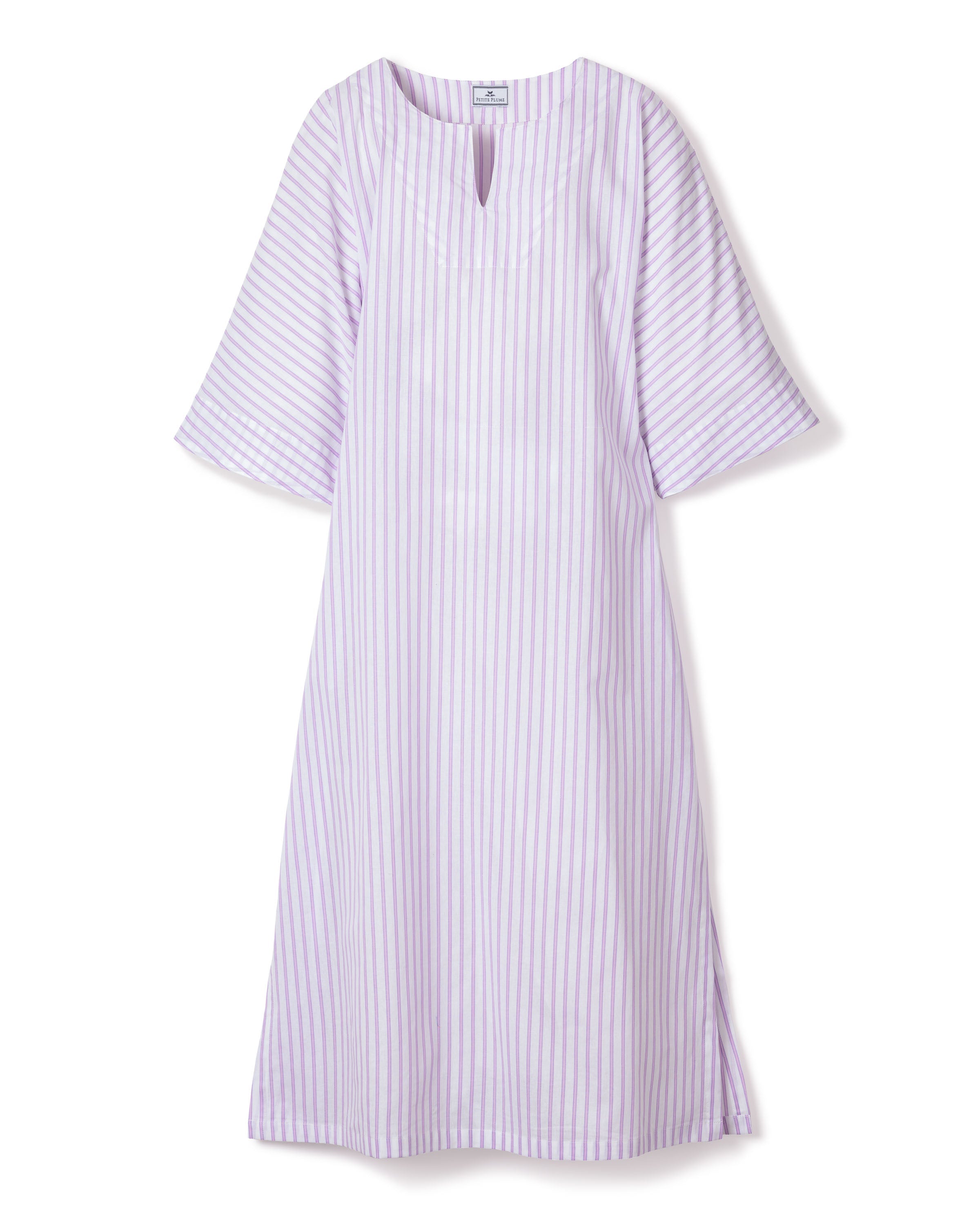 Women’s Lavender French Ticking Caftan