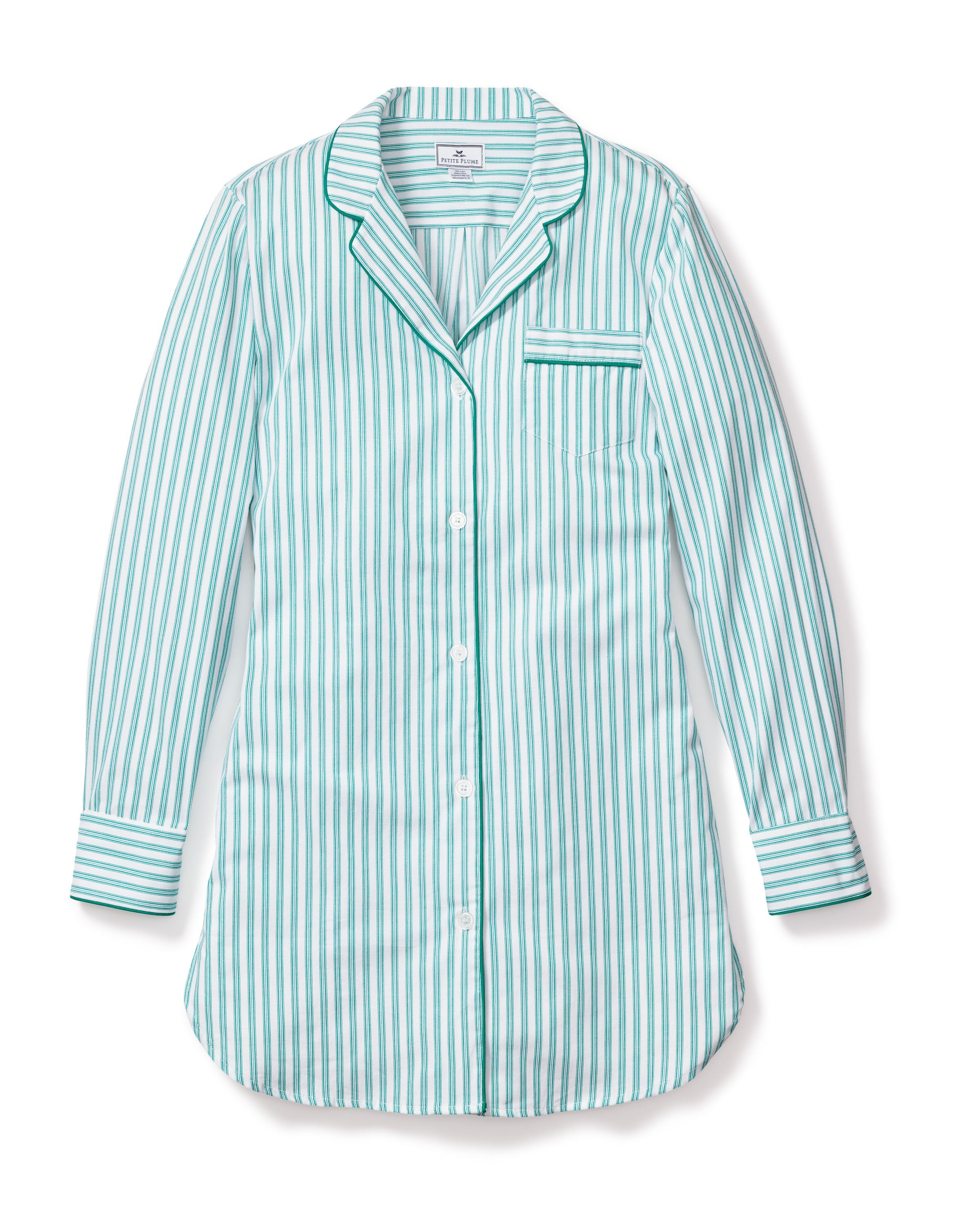 Women’s Emerald Ticking Nightshirt