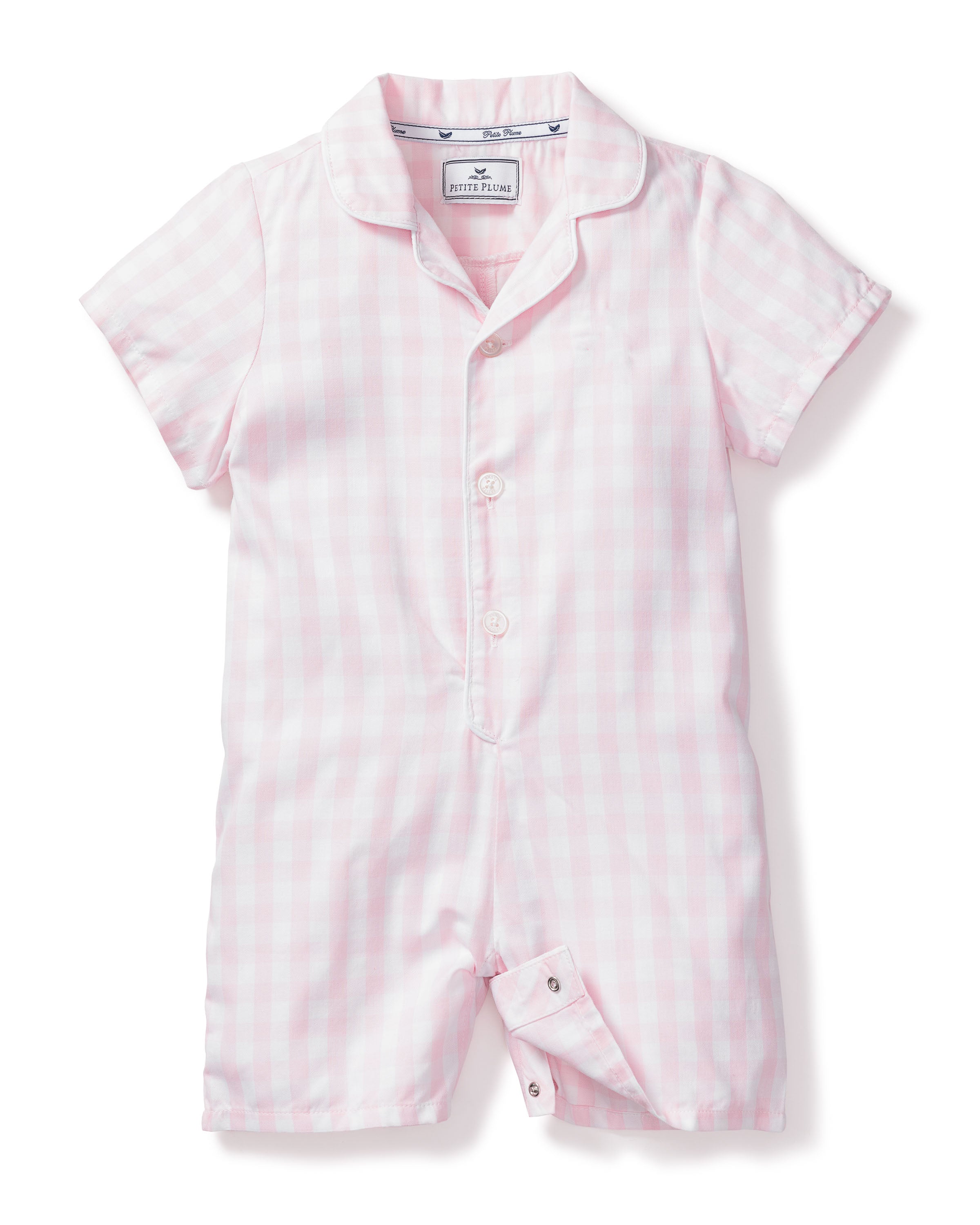 Children’s Pink Gingham Summer Romper