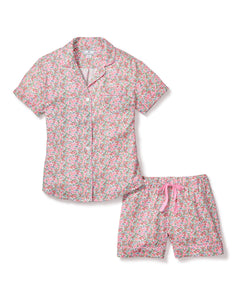 Women’s Fleurs de Rose Short Sleeve Short Set