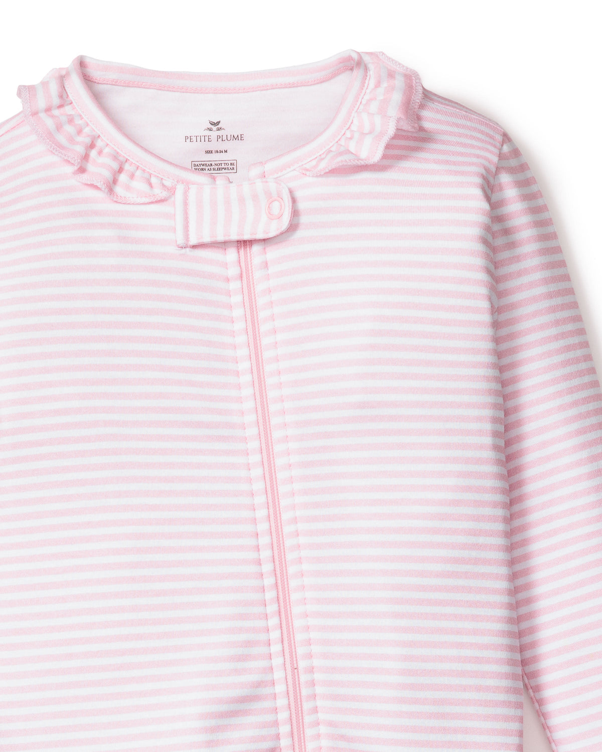 Children’s Pima Snug Fit Pink Stripes Romper