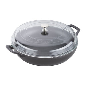 Cast Iron Braiser With Glass Lid