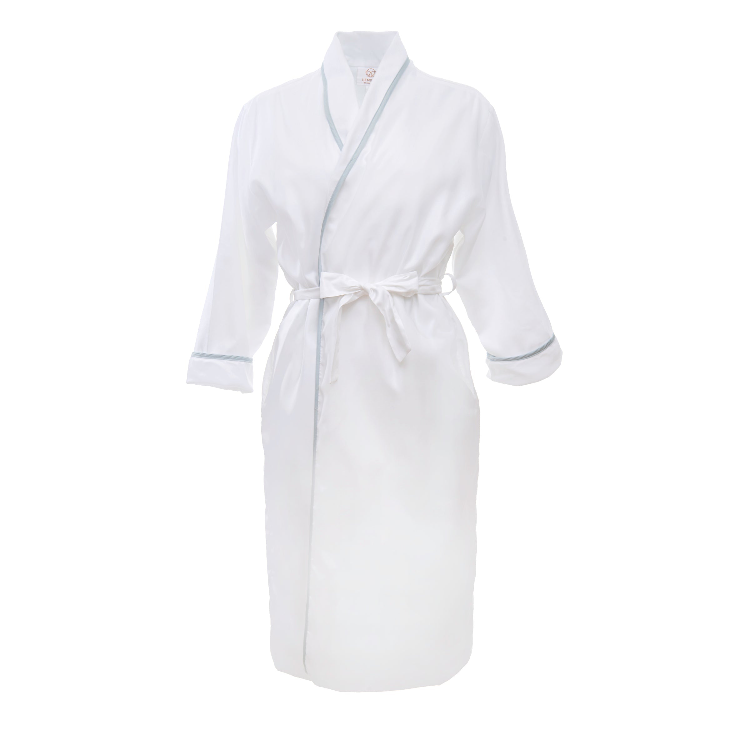 Vandy Cotton Robe in Seafoam