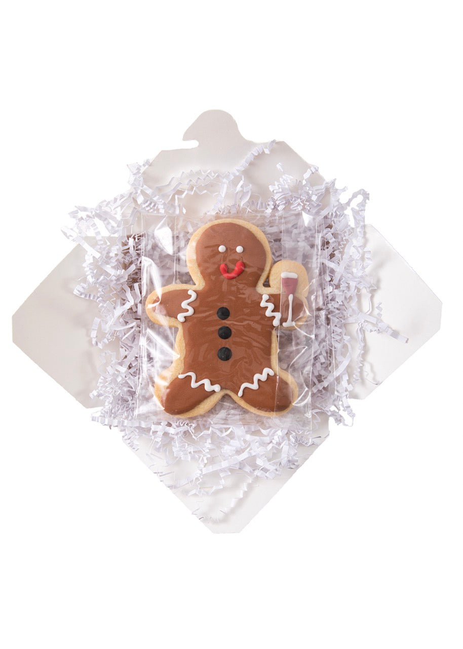 Party Gingerbread Men Sugar Cookies, Set of 6