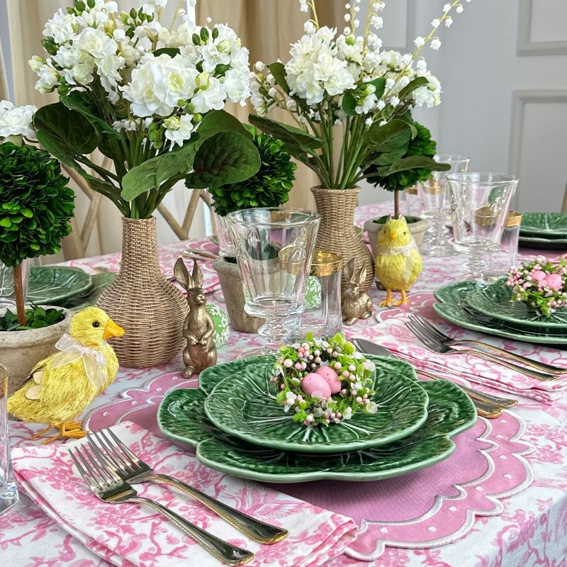 Pink Easter Tablecloth