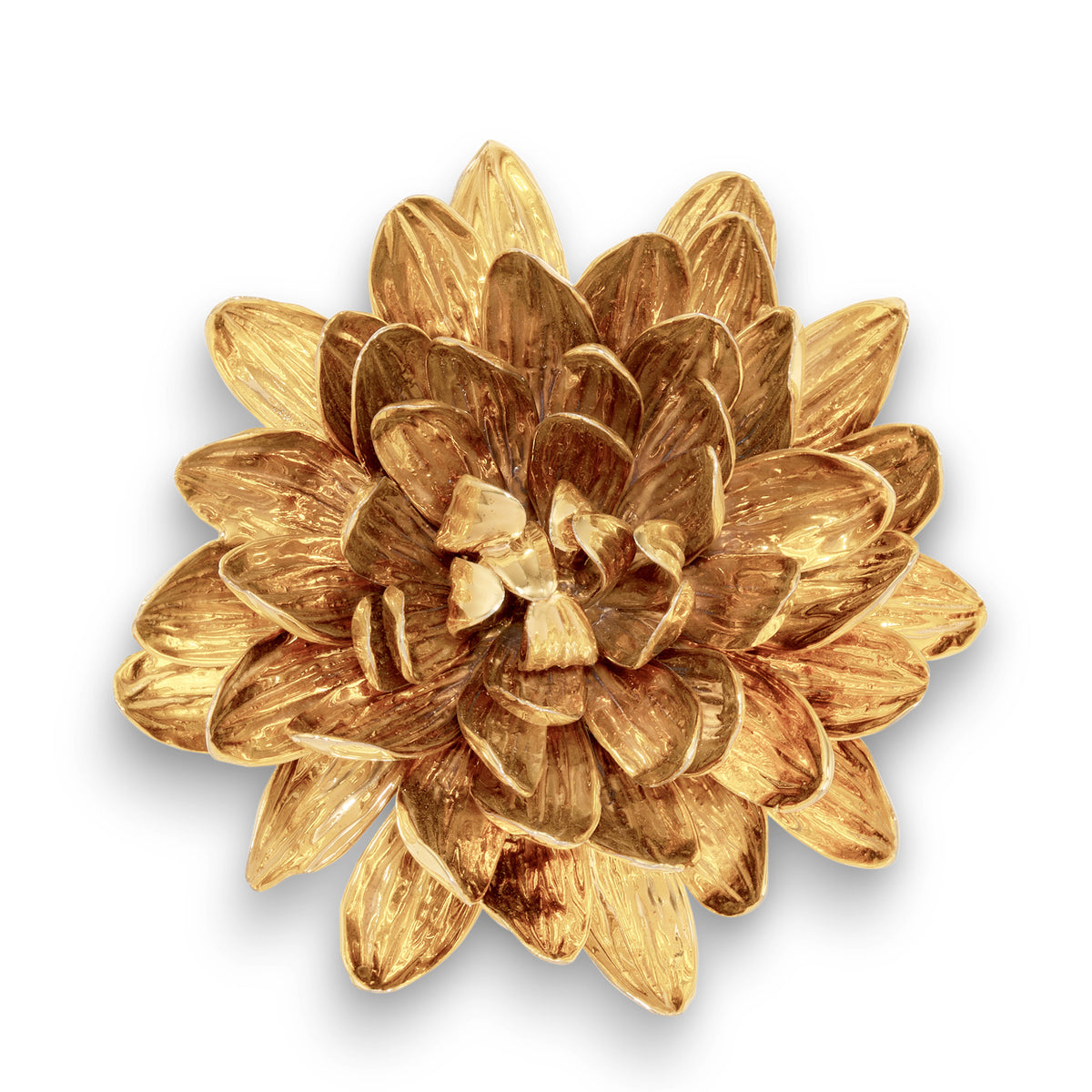 Gilded Porcelain Dahlia