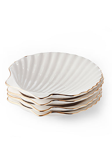 Shell Appetizer Plates, Set of 4