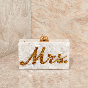 Slim Jean Mrs. Clutch in Gold Confetti