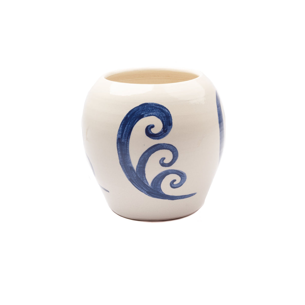 Peacock Blue Cycladic Vase