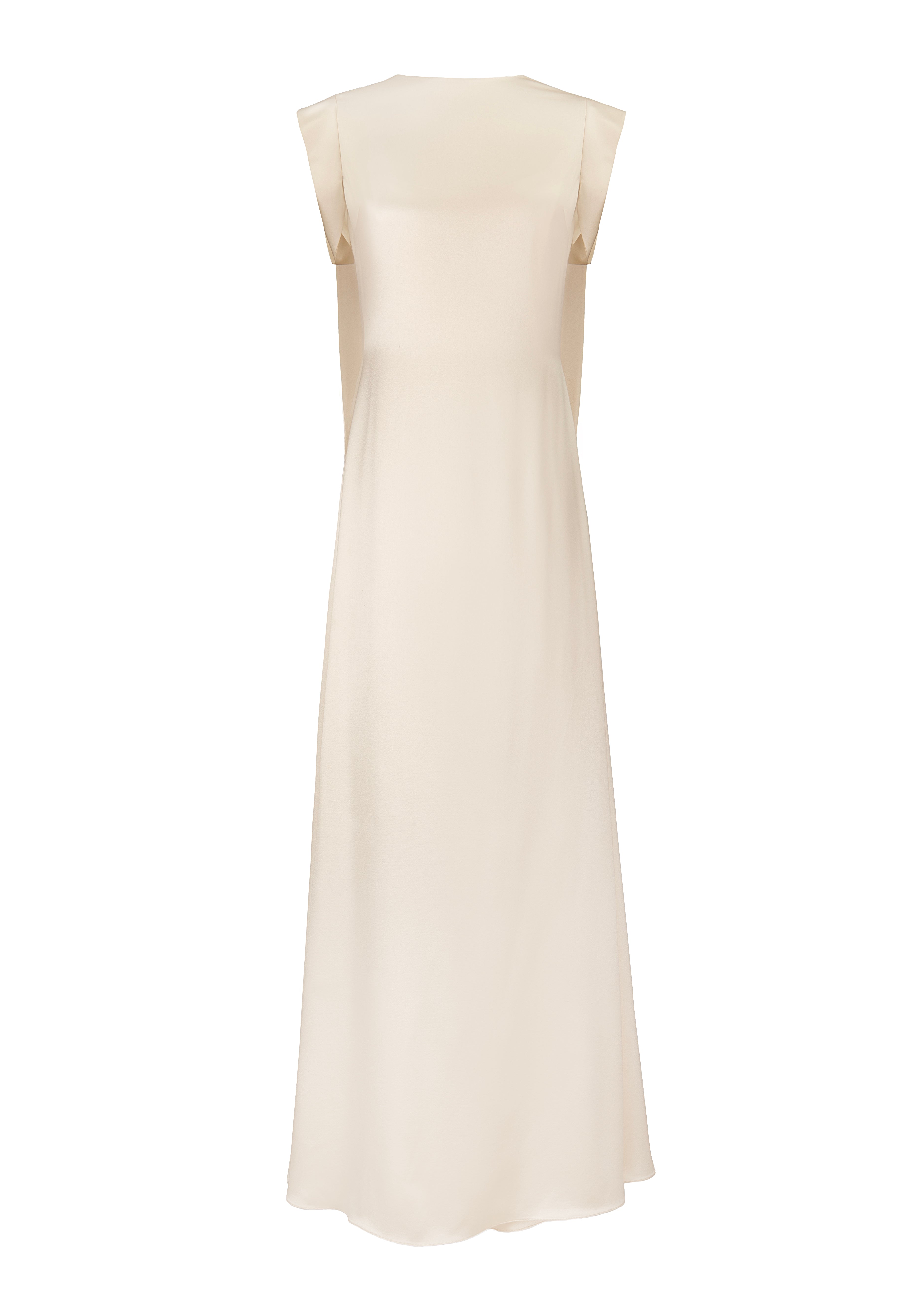 Nora Gown in Ivory Silk Satin