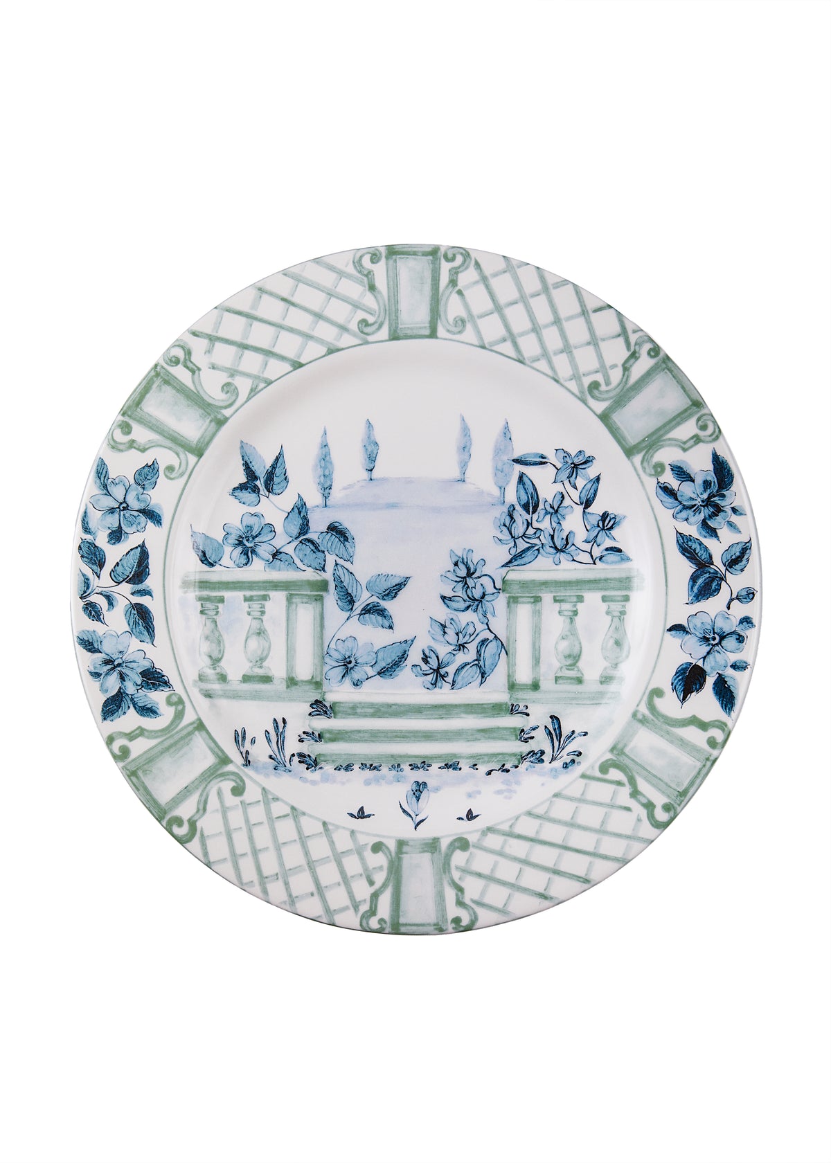 Blue Italian Views Plates Collection, Set of 6