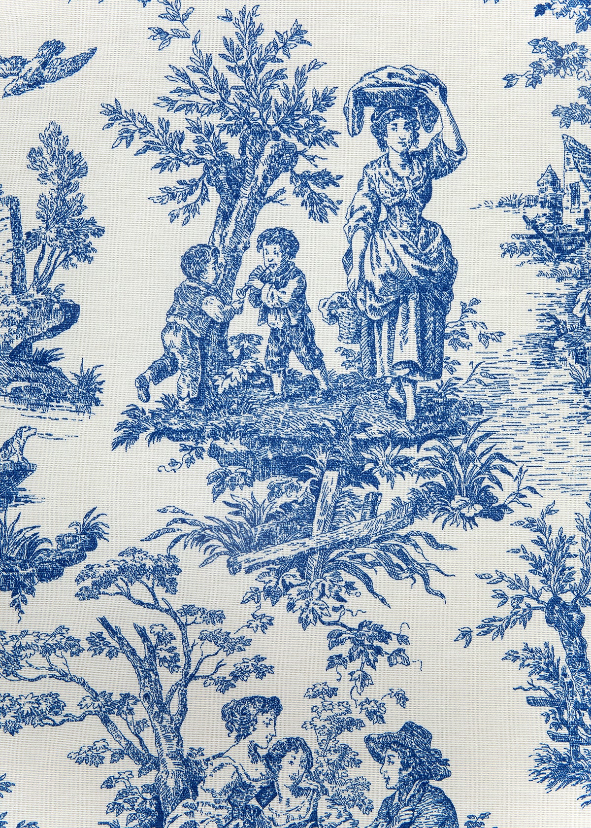 Elise Blue Toile Tablecloth