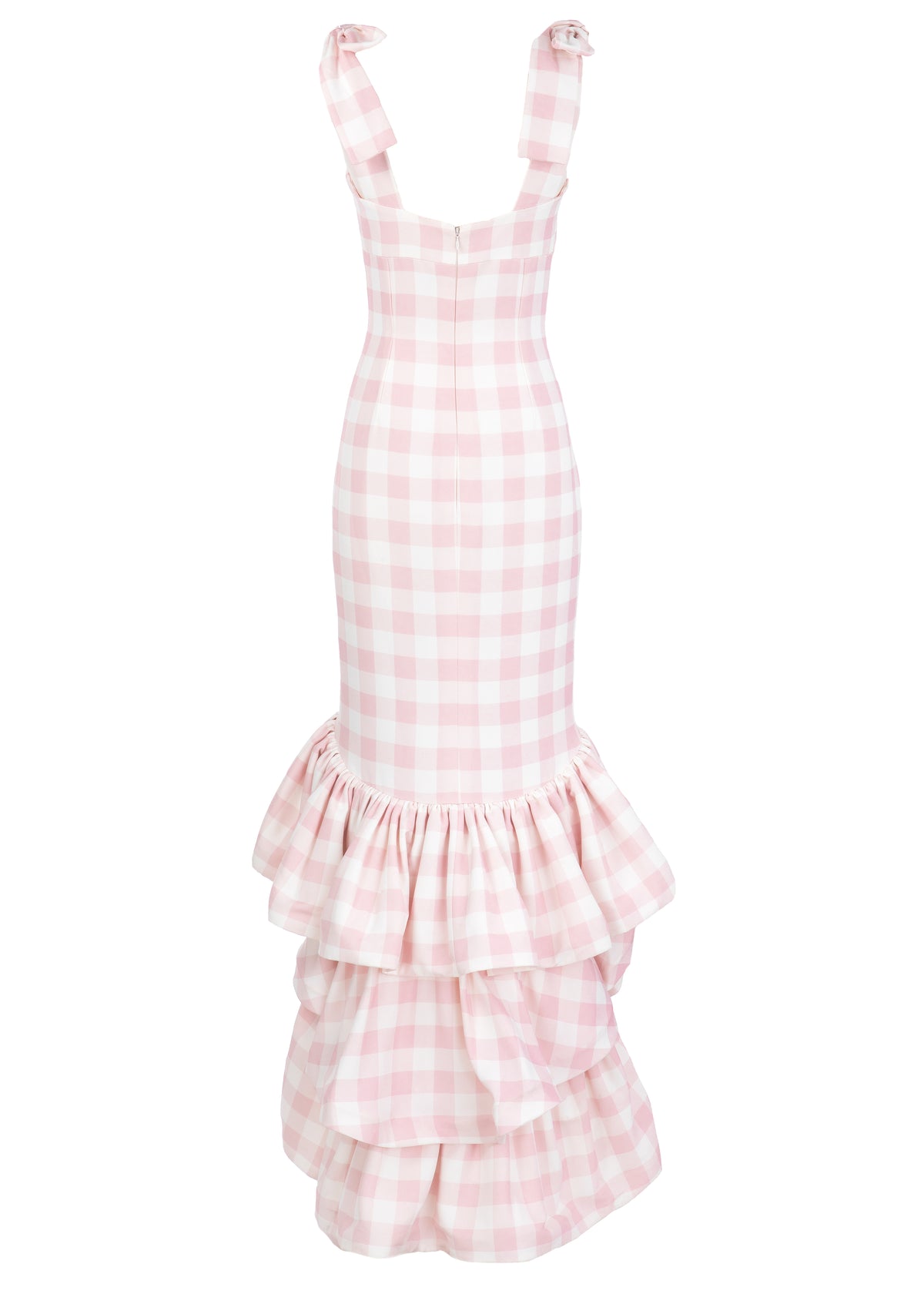 La Palma Dress in Pink Gingham