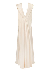 Nora Gown in Ivory Silk Satin