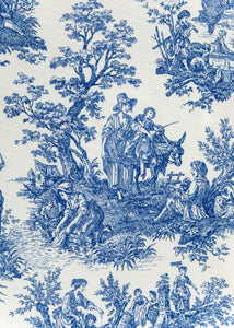 Elise Blue Toile Tablecloth