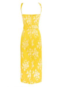 Alexandra Dress in Yellow Floral