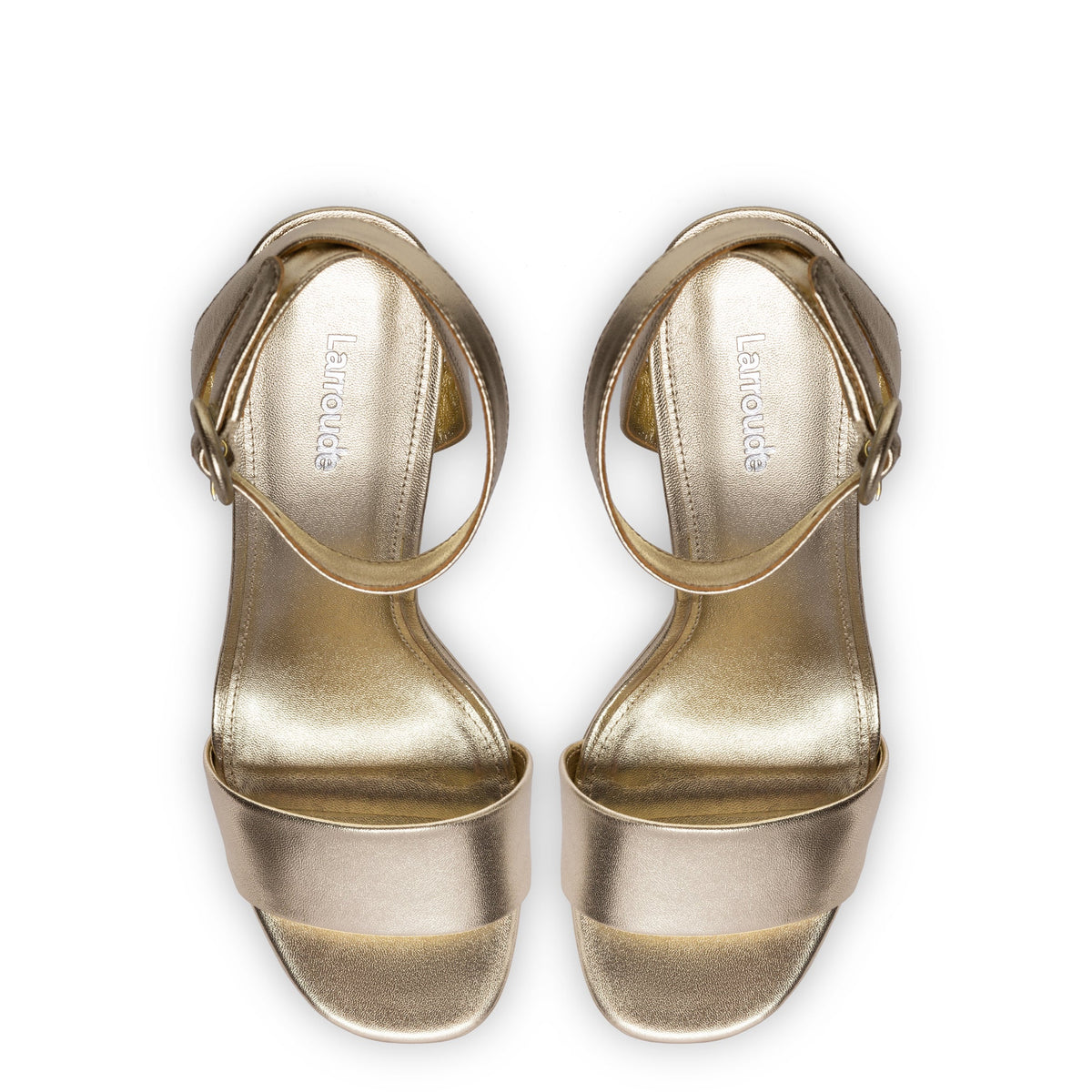 Dolly Sandal In Gold Metallic Leather