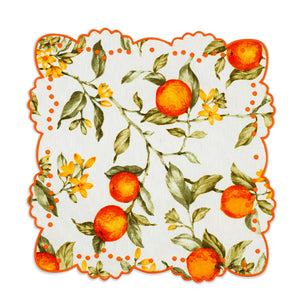 Berenice Orange Blossom Placemat and Napkin Set