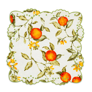 Berenice Orange Blossom Placemat and Napkin Set