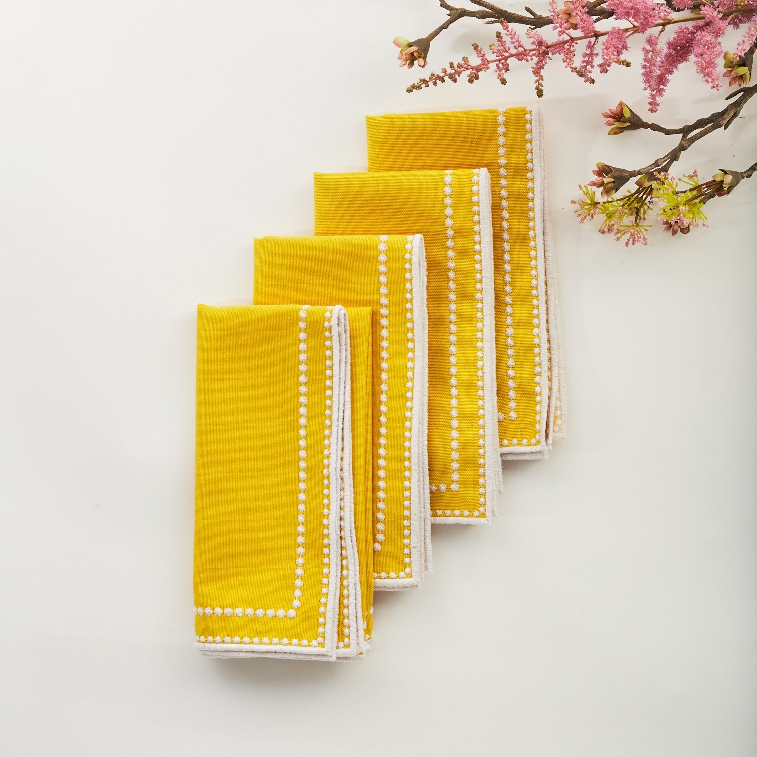 Margaux Yellow Napkin, Set of 4