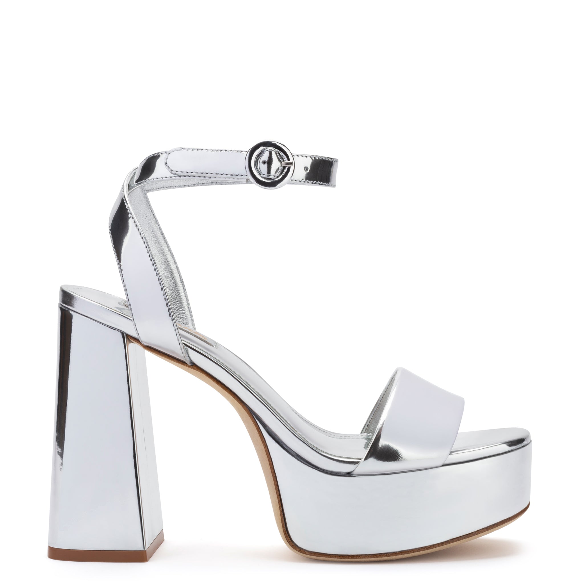 Dolly Sandal In Silver Specchio