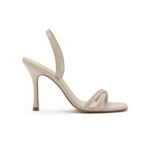 Annie Sandal In Ivory Leather