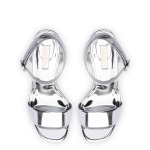 Dolly Sandal In Silver Specchio