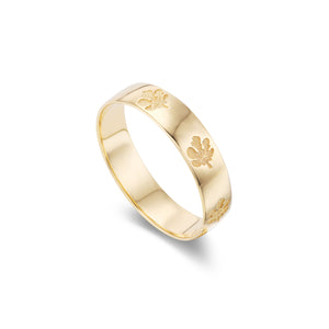 fig leaf 14k gold ring