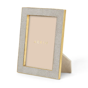 Classic Shagreen Frame, Dove