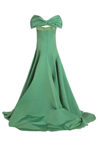 Vittoria Leaf Green Drop Waist Gown