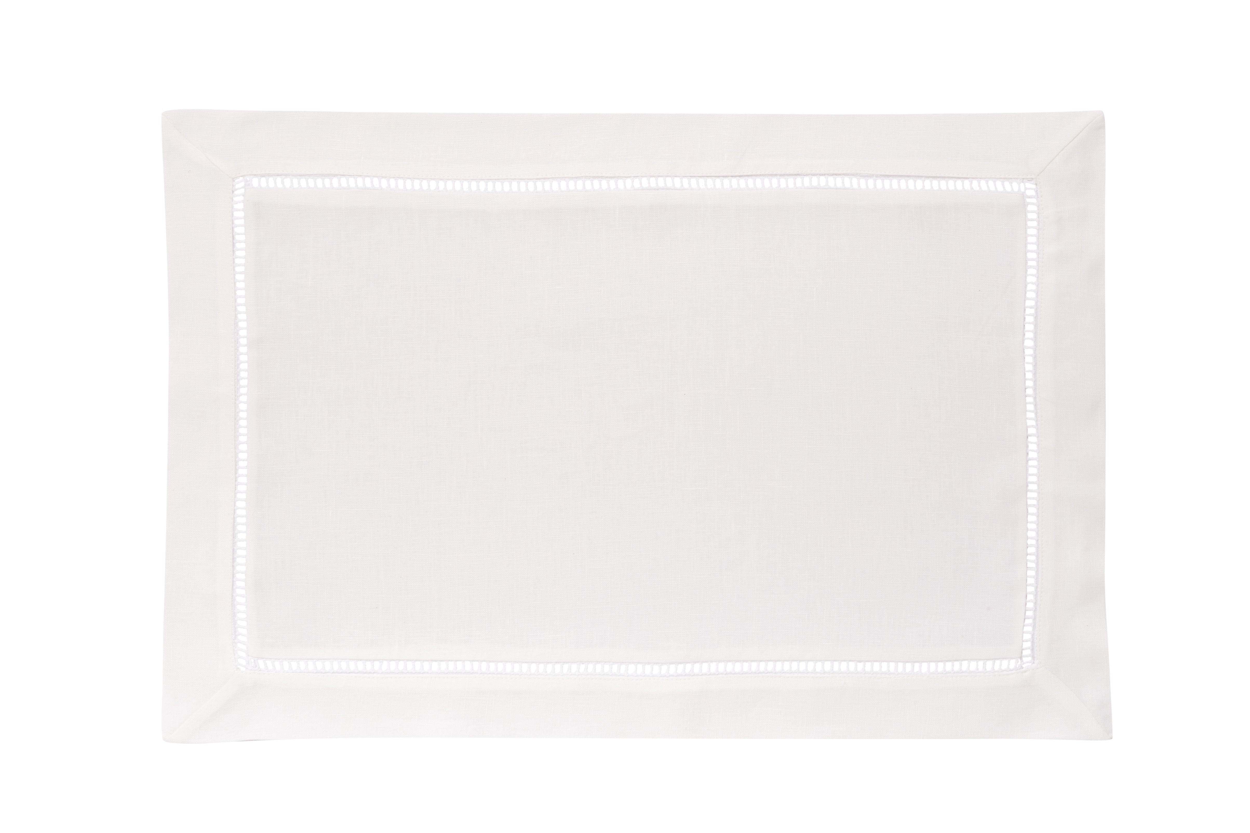 White 100% Linen Placemats