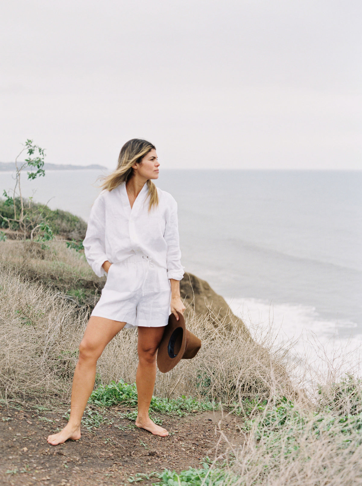 Joie Unisex Relaxed Shirt in White