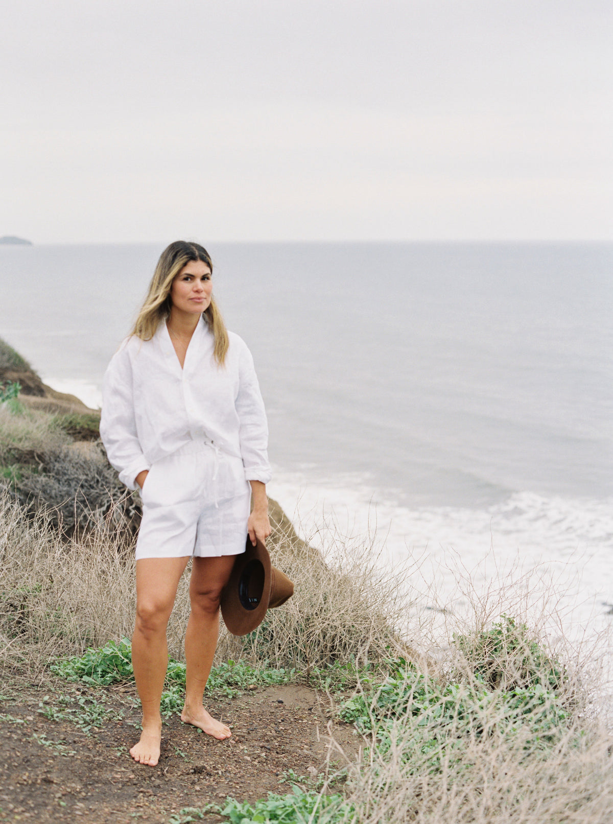 Joie Unisex Relaxed Shirt in White