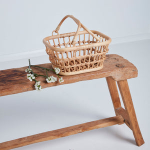 Rattan Tarry Basket in Wheat