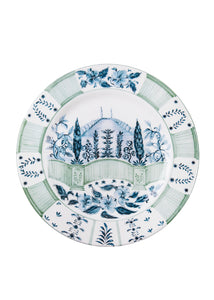 Blue Italian Views Plates Collection, Set of 6