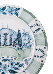 Blue Italian Views Plates Collection, Set of 6