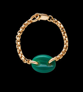 Single Stone Mariner Link Bracelet