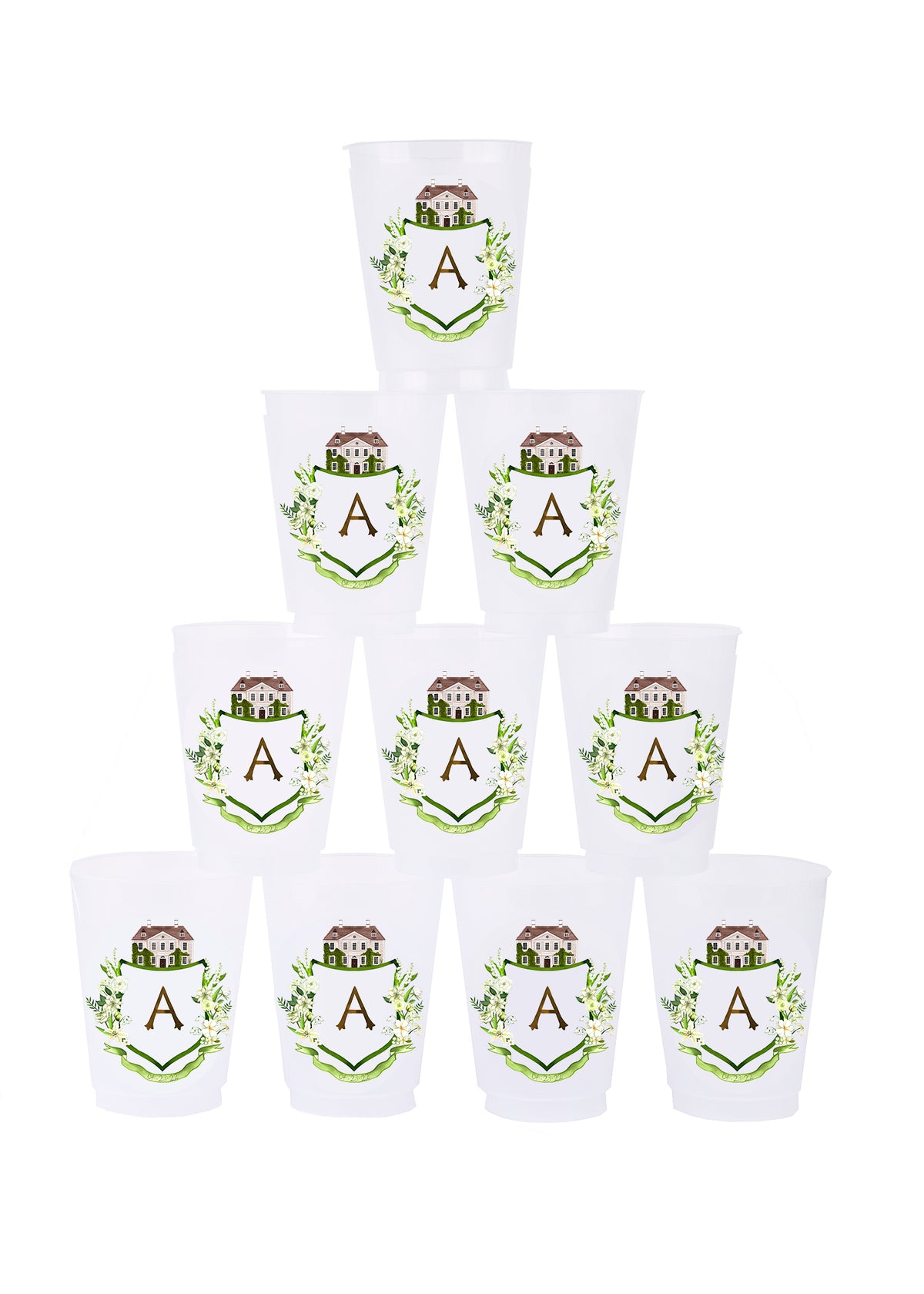 Personalized Crest Cups