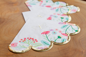 Tea Party Scalloped Napkins