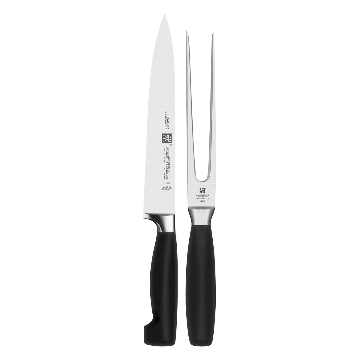 Zwilling J.A. Henckels Four Star Carving Knife & Fork Set, Set of 2