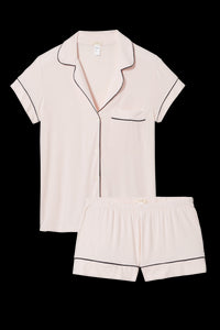 Gisele Shortie PJ Set in Sorbet/Black