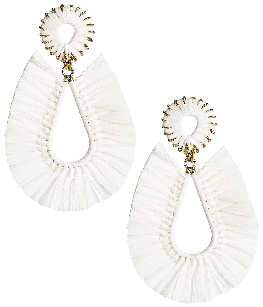 Mia Straw Raffia Earrings