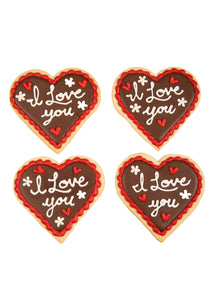 Dutch Heart Sugar Cookies, Set of 12