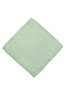 Monogram Dinner Napkin In Mint, Set of 4