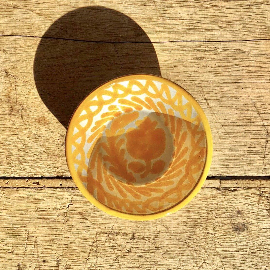 Casa Amarilla Mini Bowl with Hand-painted Designs