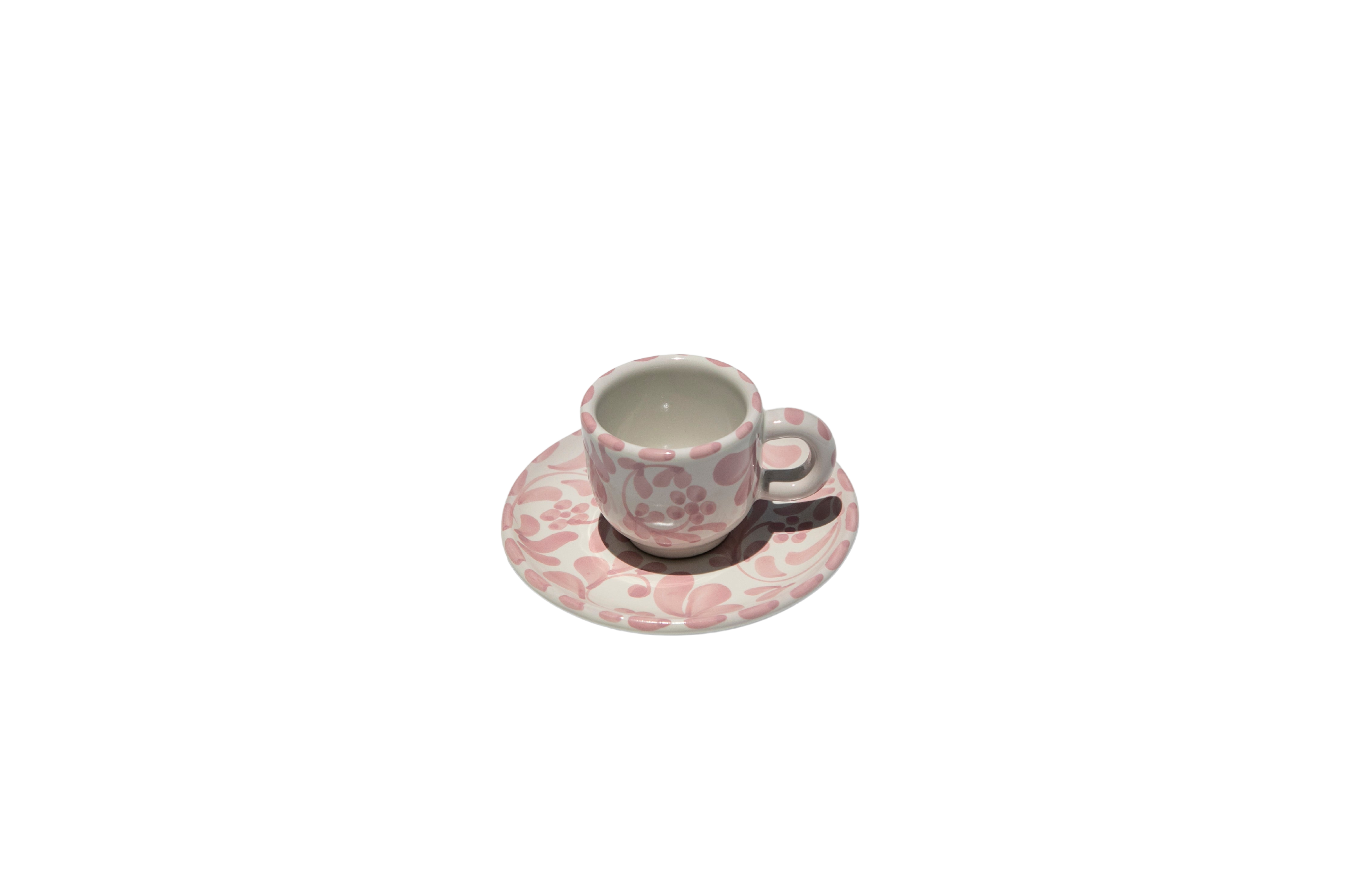 Espresso Cup with Saucer in Rosa