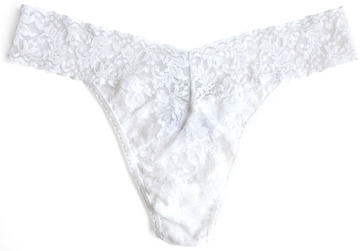 Signature Lace Low Rise Thong