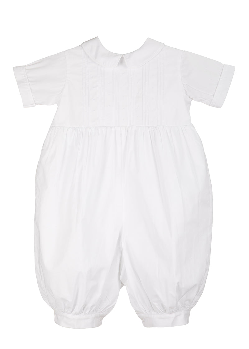 Baby Boys White Romper