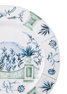 Blue Italian Views Plates Collection, Set of 6