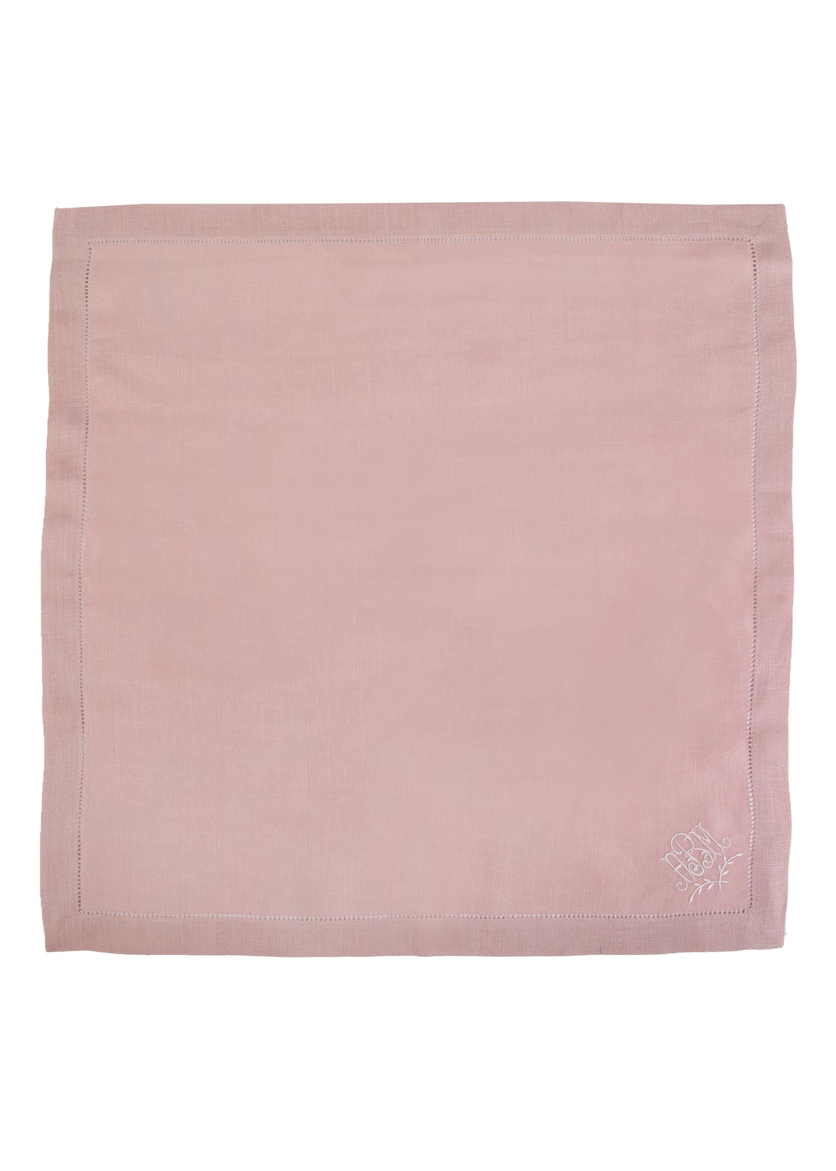 Monogram Dinner Napkin In Blush, Set of 4